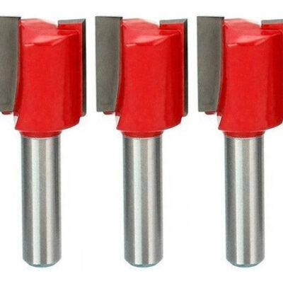 Kit 3 Fresas Retas 16mm Haste 6mm Corte Duplo Madeira Tupia