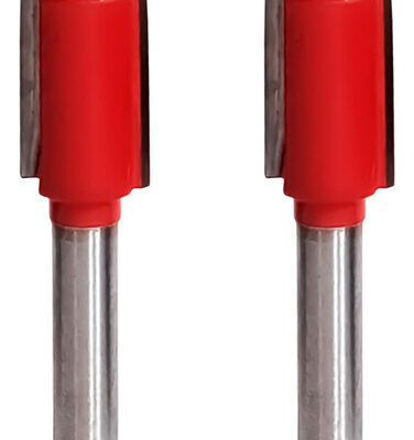 Kit 2 Fresa Reta Paralela 12mm Haste 6mm Metal Duro Tupia